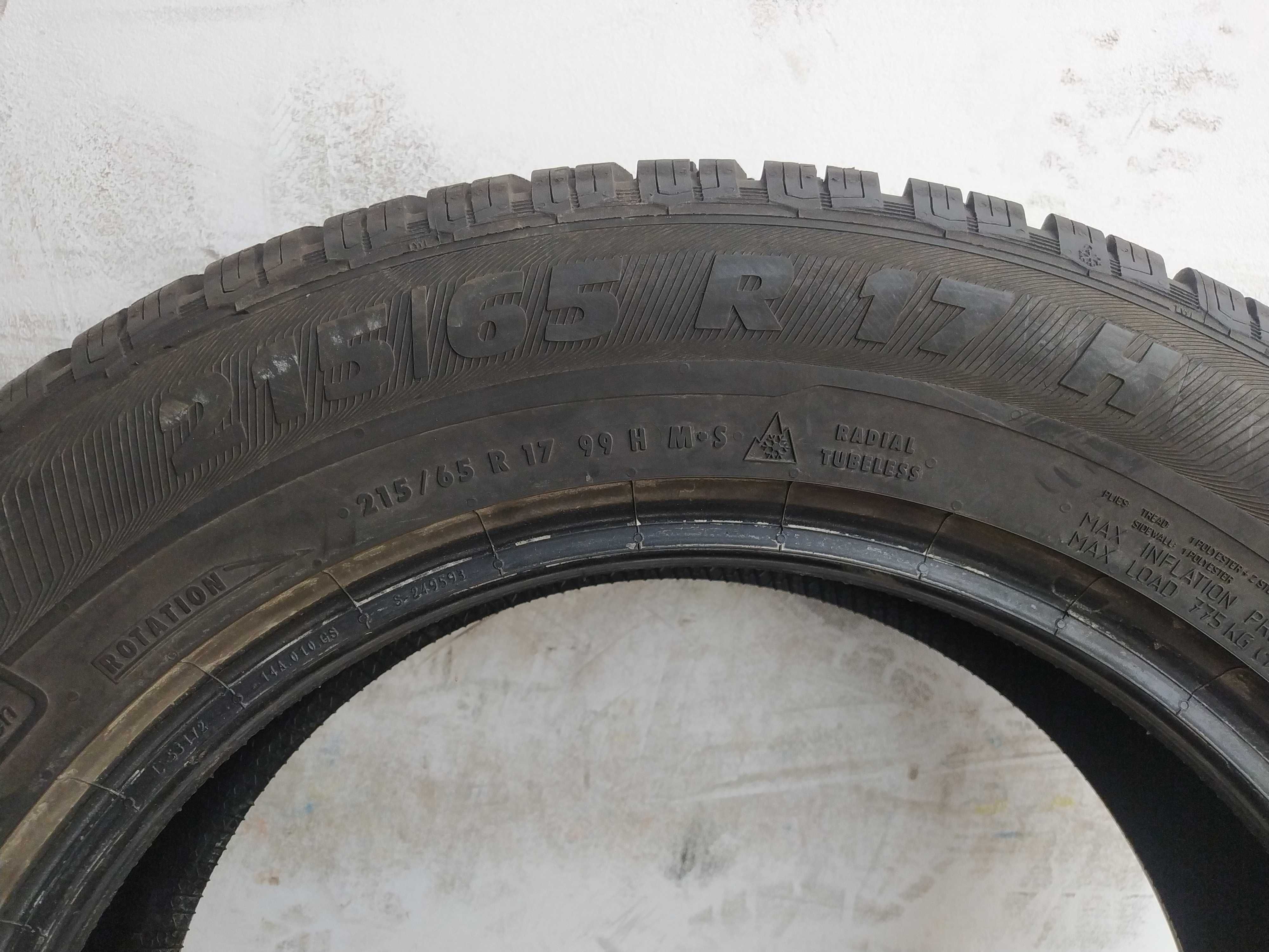 1x215/65R17 Semperit Master-Grip 2, 2020 rok, bieżnik 8,8mm, 99H