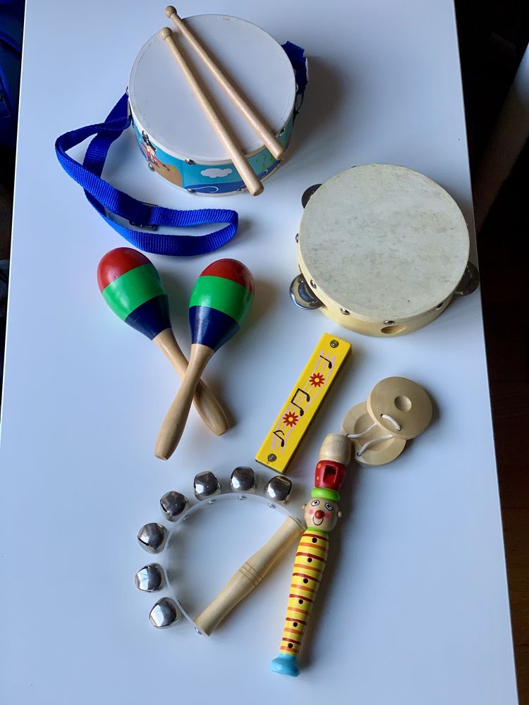 Instrumentos musicais madeira crianca