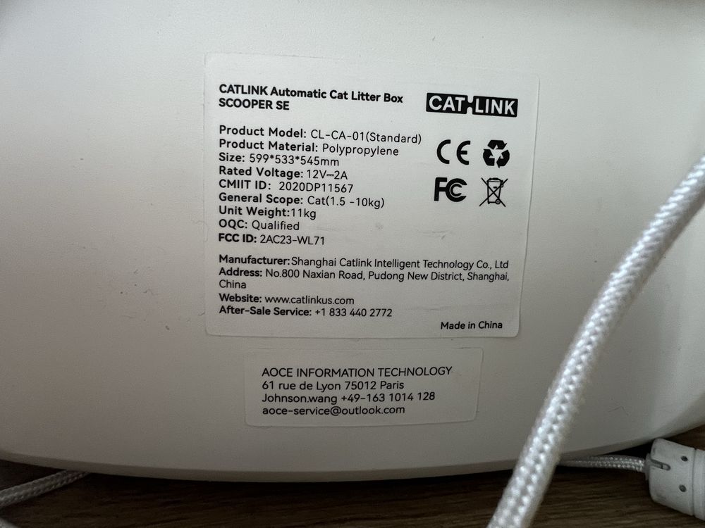 Kuweta dla kota catlink baymax