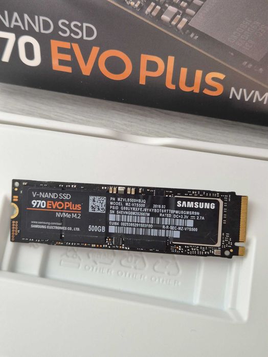M.2 SSD диск 500GB Samsung 970 EVO Plus (3500MBs\PCI-e 3.0 x4) TradeIN