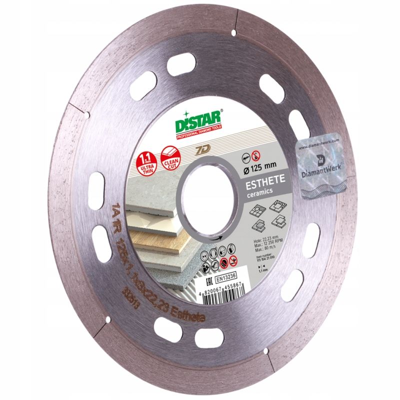 Tarcza Diamentowa Do Cięcia Gresu Płytek Distar Esthete 125Mm