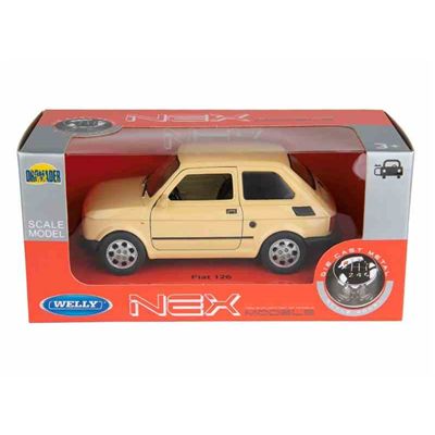 Model Autko Fiat 126P Kremowy Prl 1:34