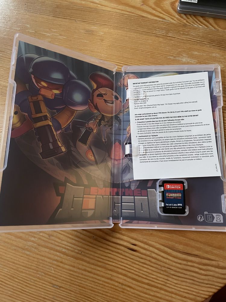 Enter the dungeon + exit the gungeon gra na nintendo switch