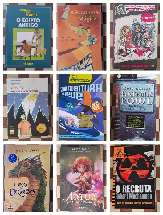 Conjunto lote 82 livros infantis juvenis criança