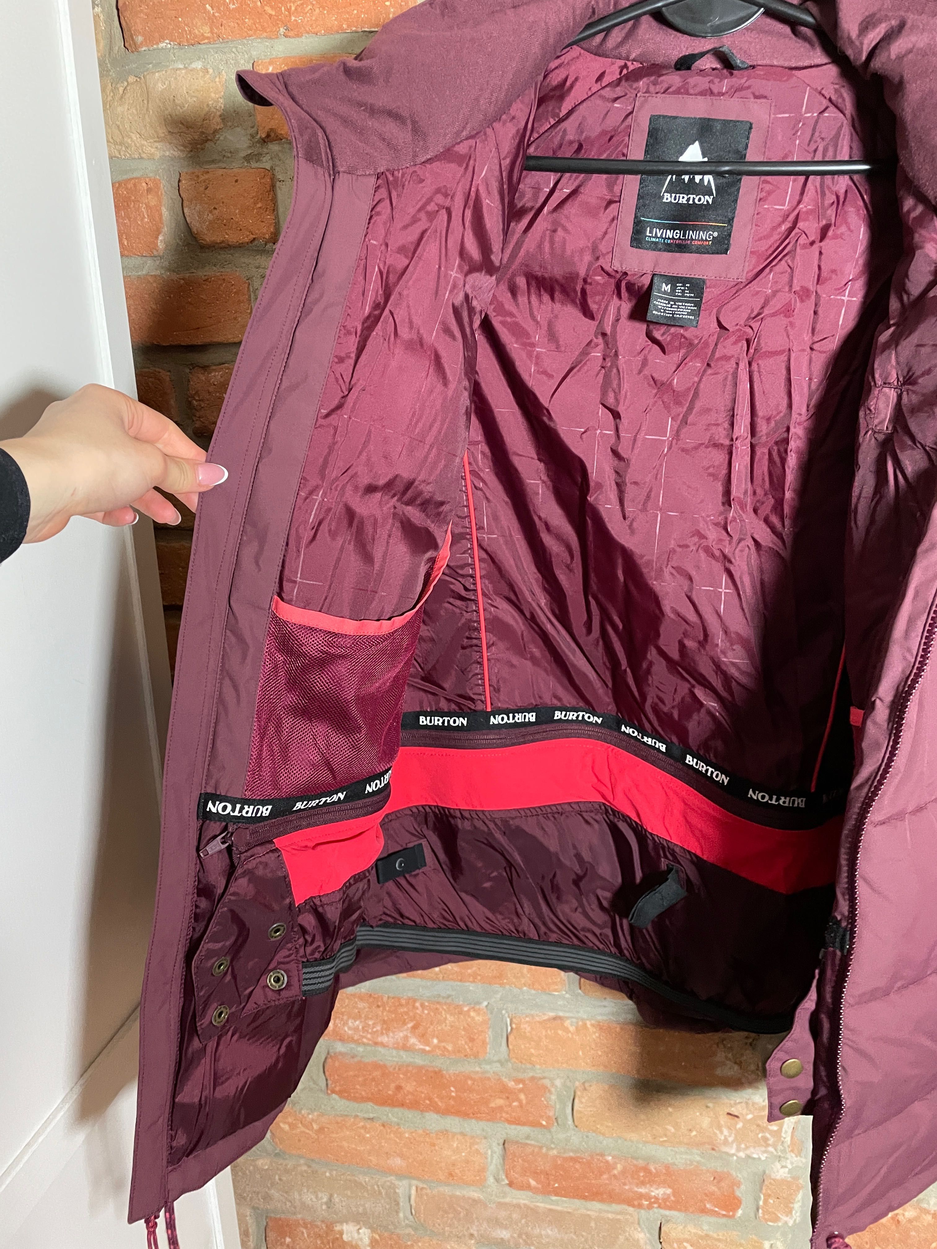 Burton M kurtka snowboard damska living linning