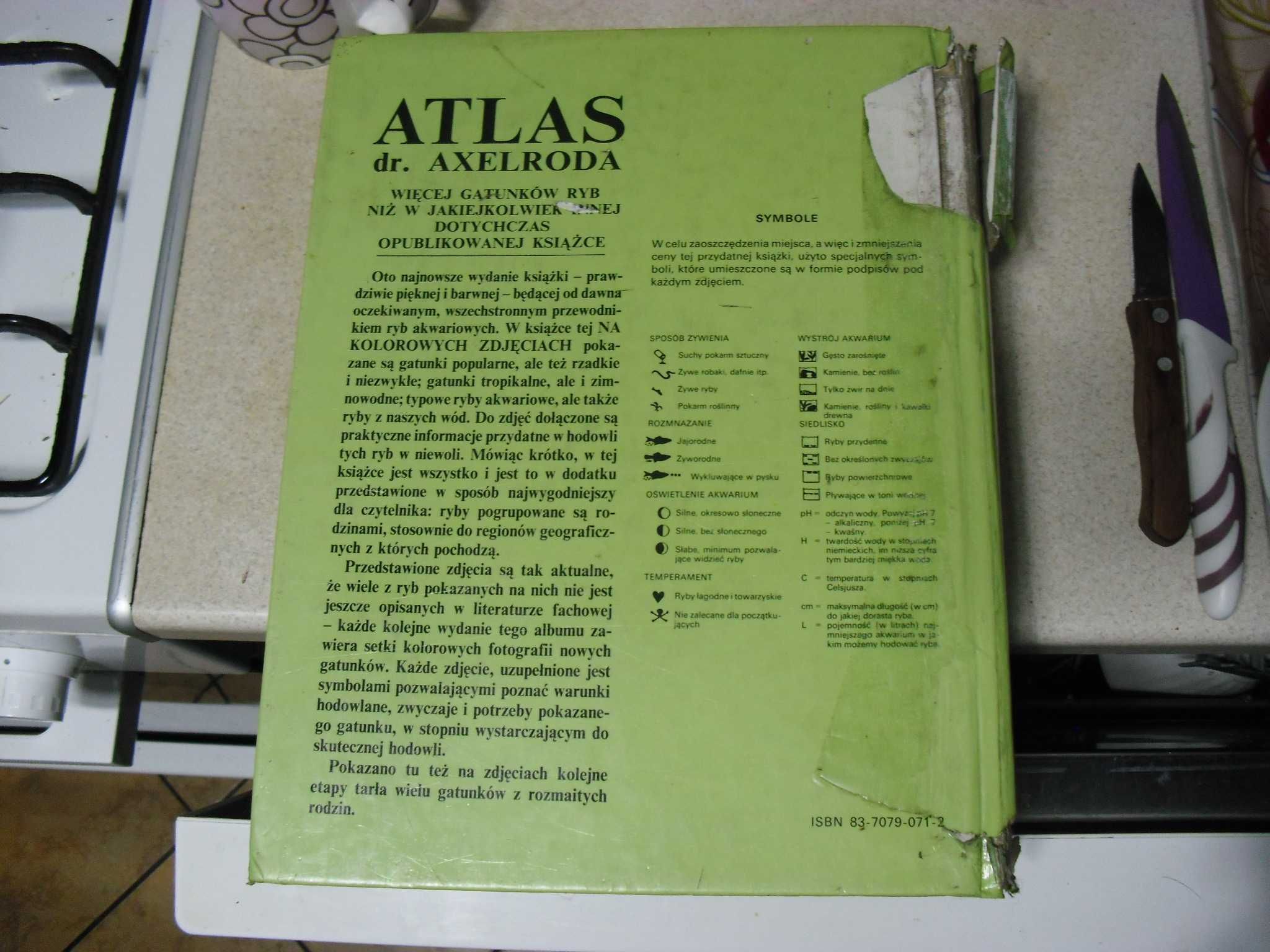 Akwarystyka-Atlas słodkowodnych  ryb akwariowych - Dr Axelrod - 1992r.