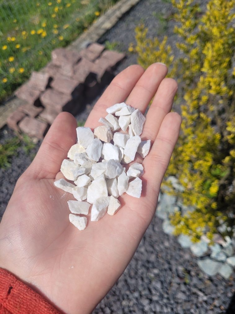 Kamień ogrodowy biała Marianna grys otoczak