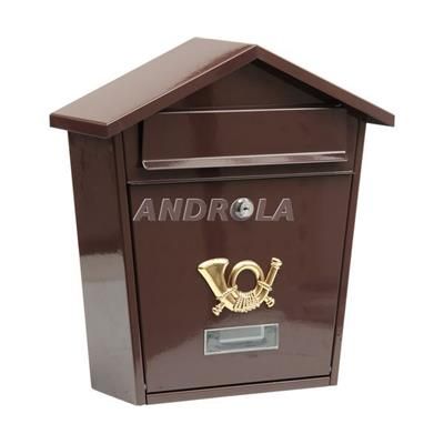 Skrzynka na listy 380x320x105mm brąz Vorel 78582