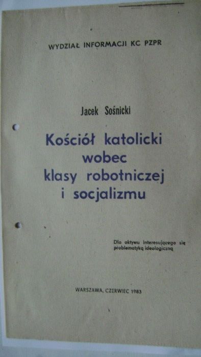 Literatura propagandowa PZPR z czasów PRL z lat 80-tych.