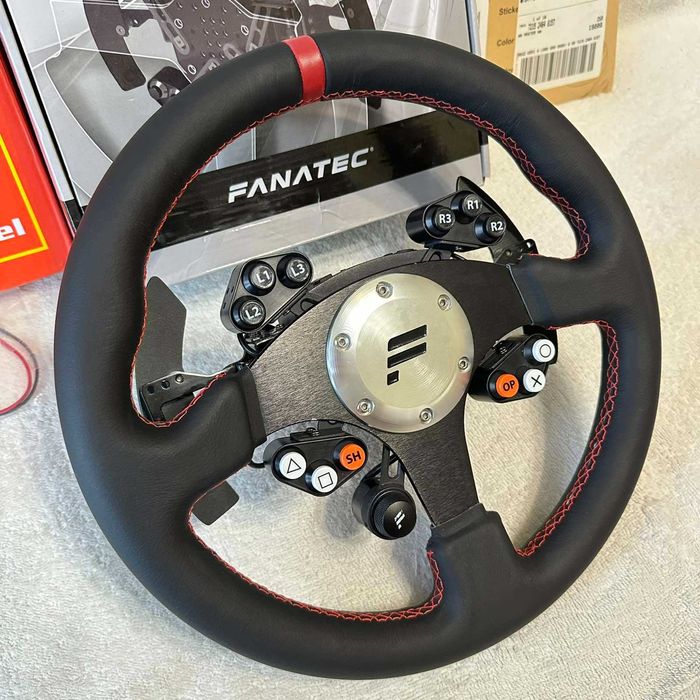 Кастомный Руль Fanatec ClubSport Universal Hub + Momo обод 33см.Идеал!