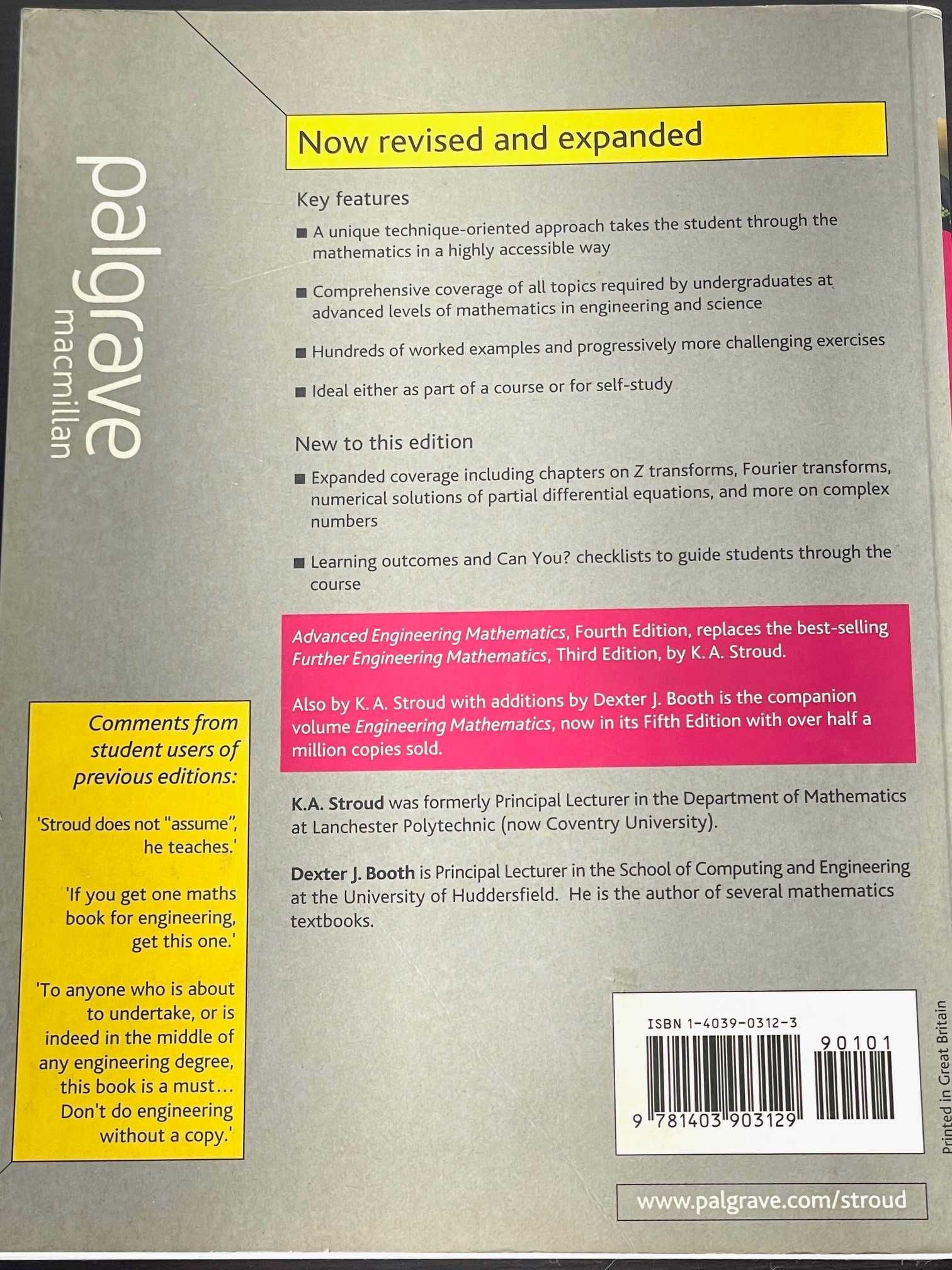 Livro Advanced Engineering Mathematics - Stround 4.Ed