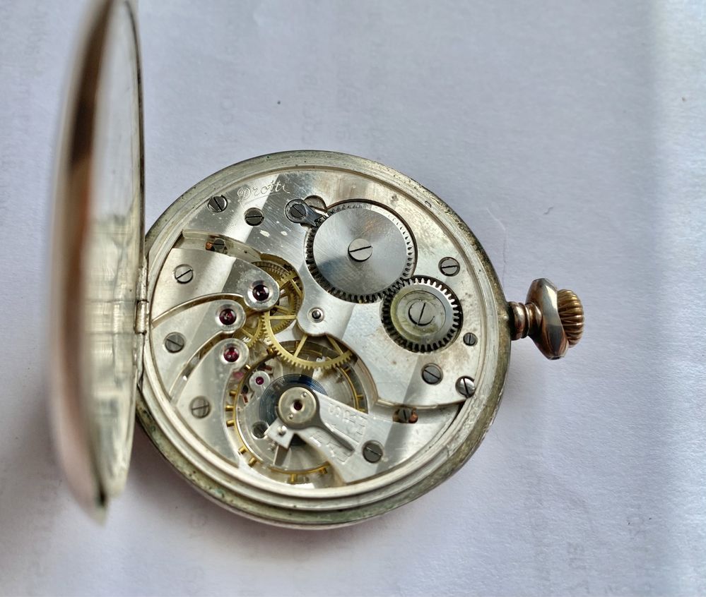 Карманные часы серебро