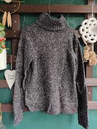 Sweter golf ciepły L