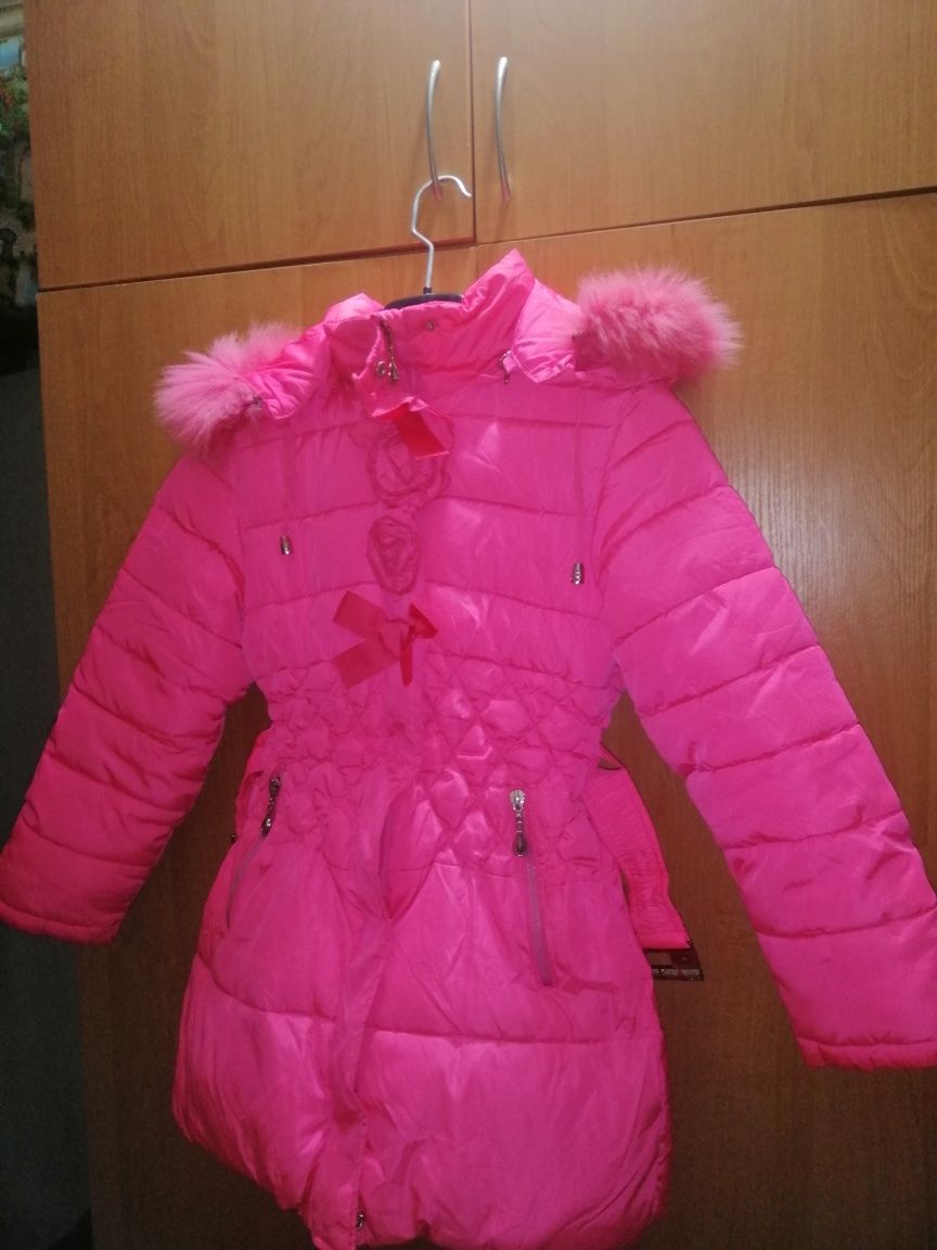 Зимняя детская куртка для девочек