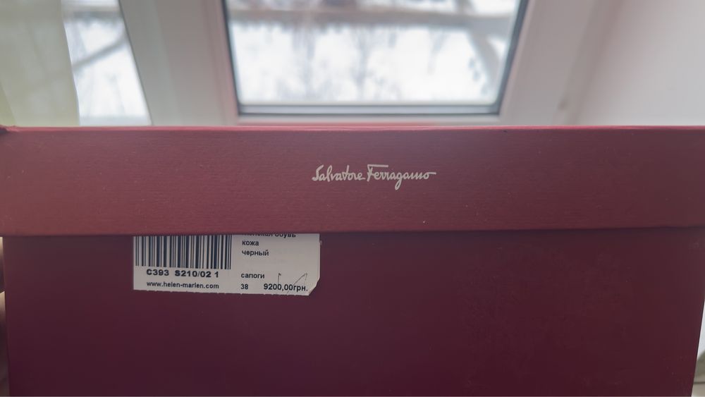 Сапоги женские -Чоботи жіночи зимові Salvatore Ferragamo