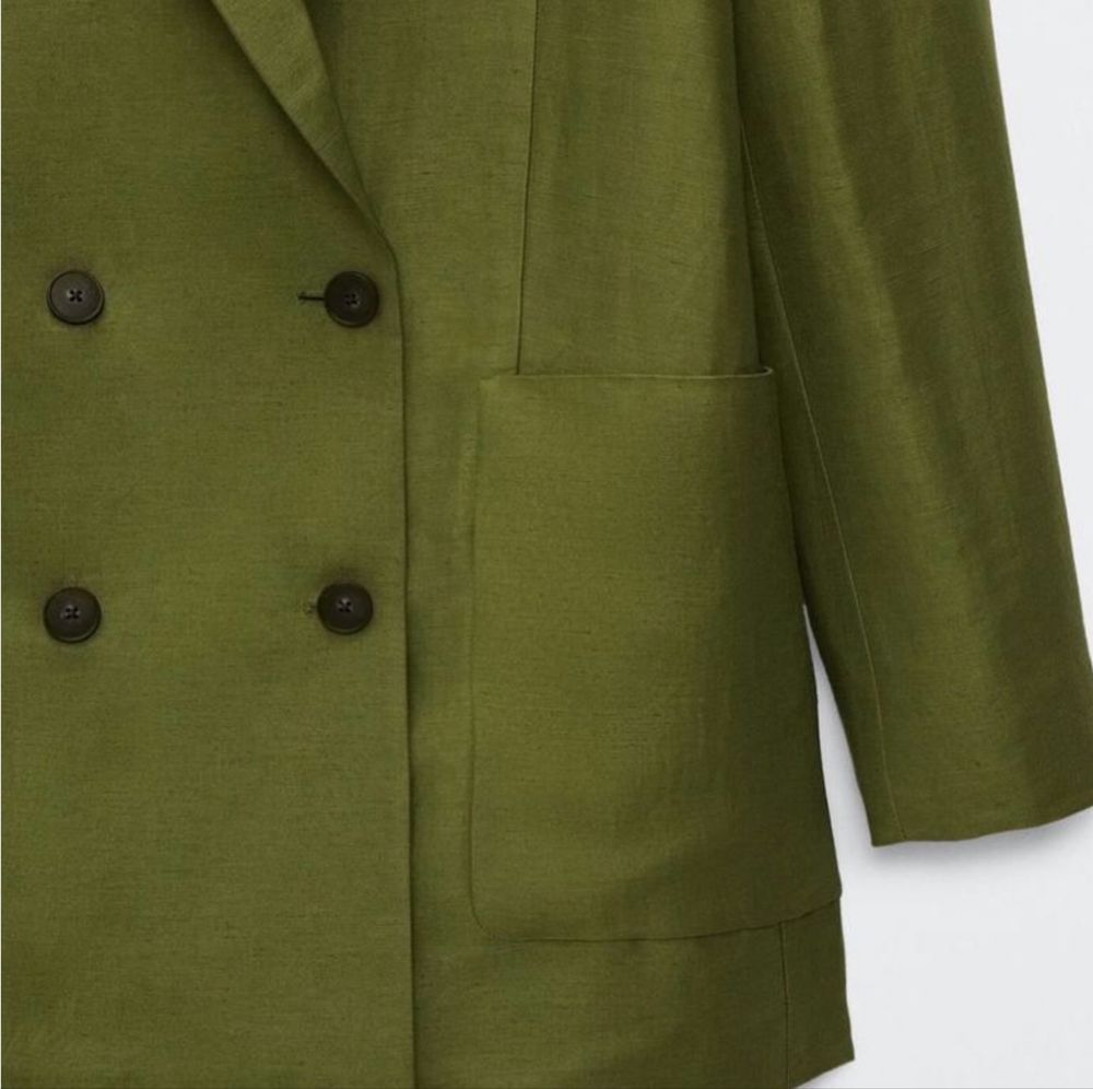 Піджак з льону Massimo Dutti