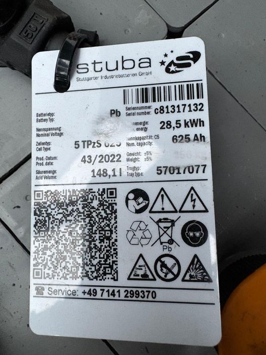 Wózek widłowy LINDE E12, duplex, elektryczny, przesuw