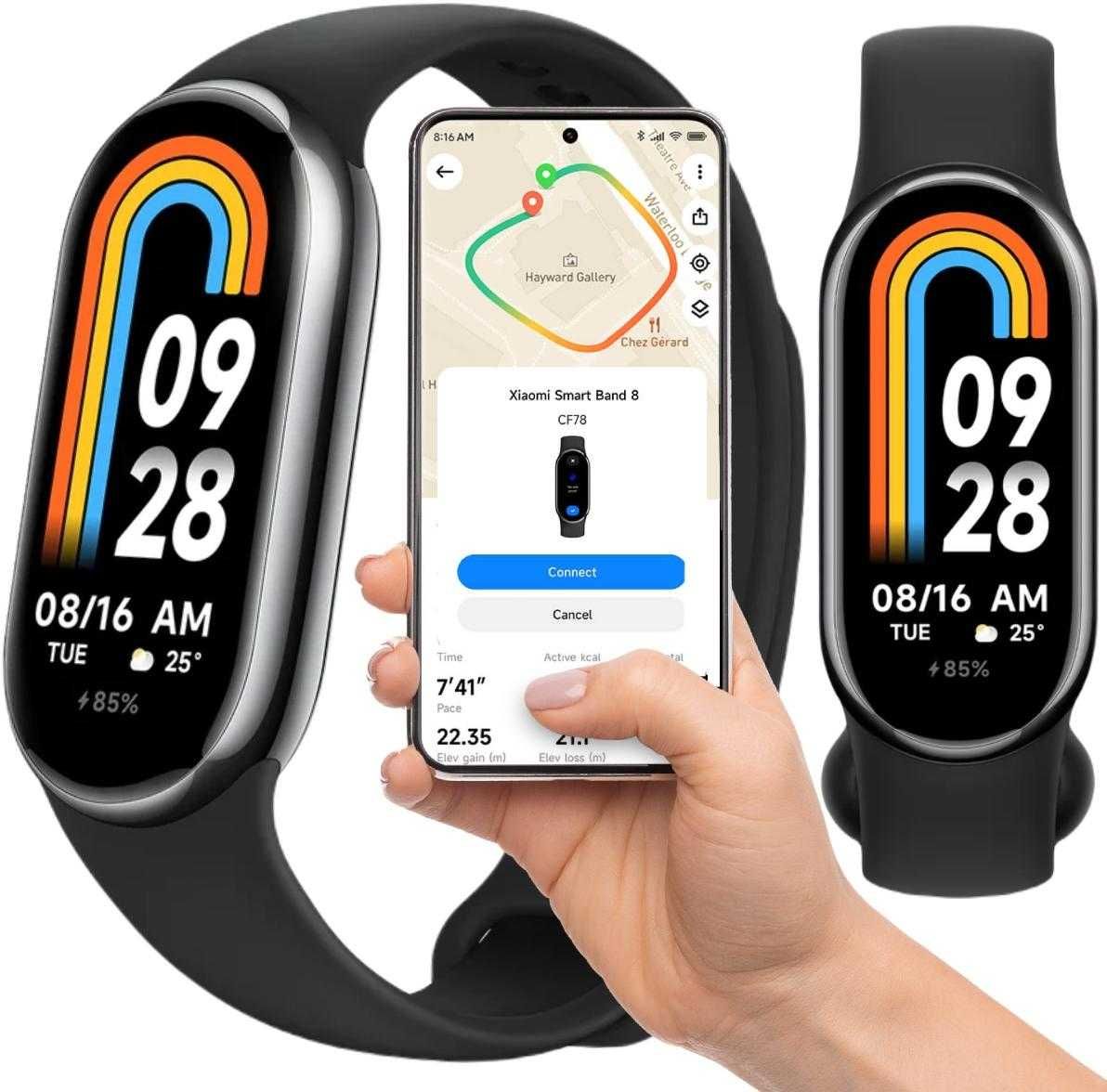 Smartband Xiaomi Mi Band 8 czarny Eltrox Gdynia