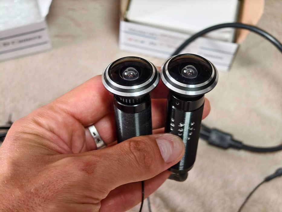 Дверной Видеоглазок наблюдения IP WIFI FullHD под восстанов рыбий глаз