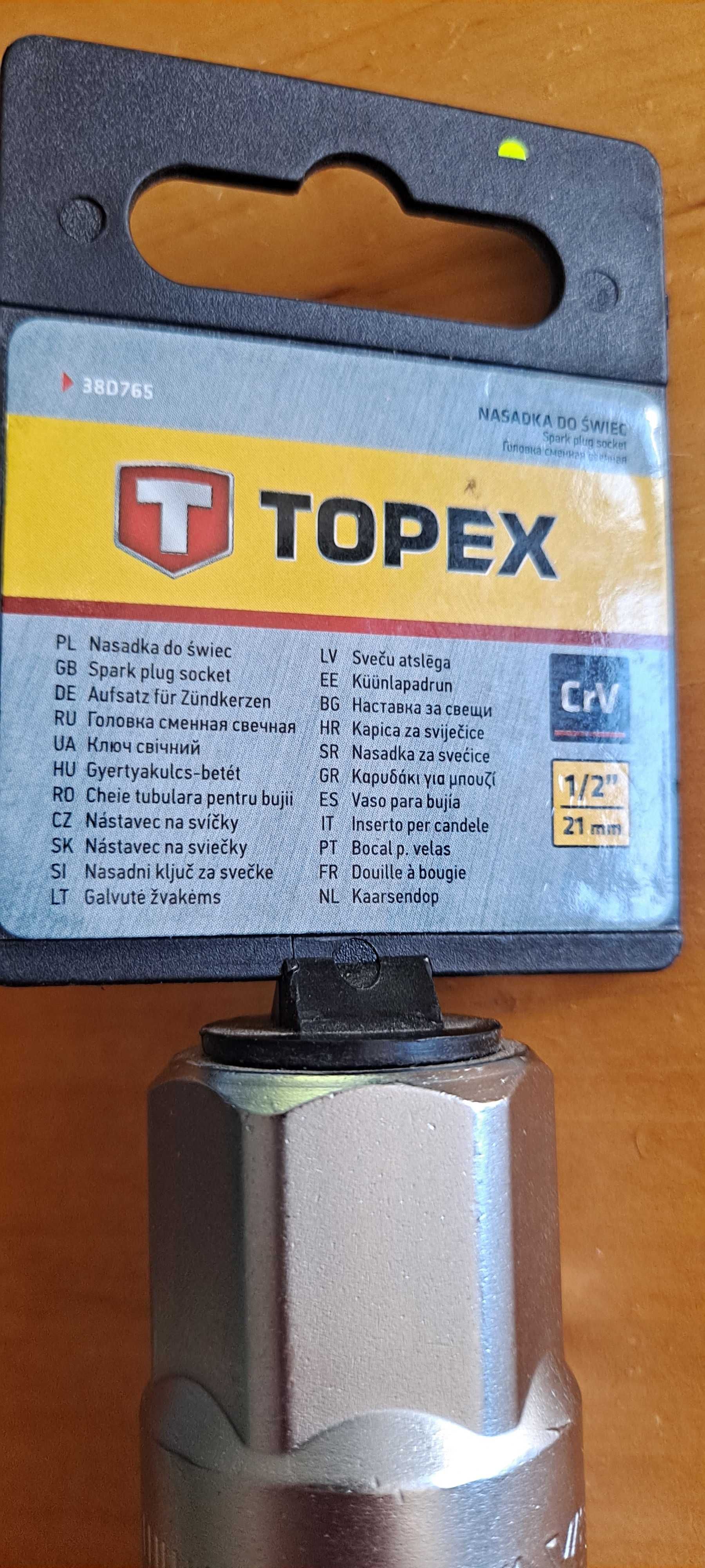 TOPEX nasadka do świec  1/2, 21 MM