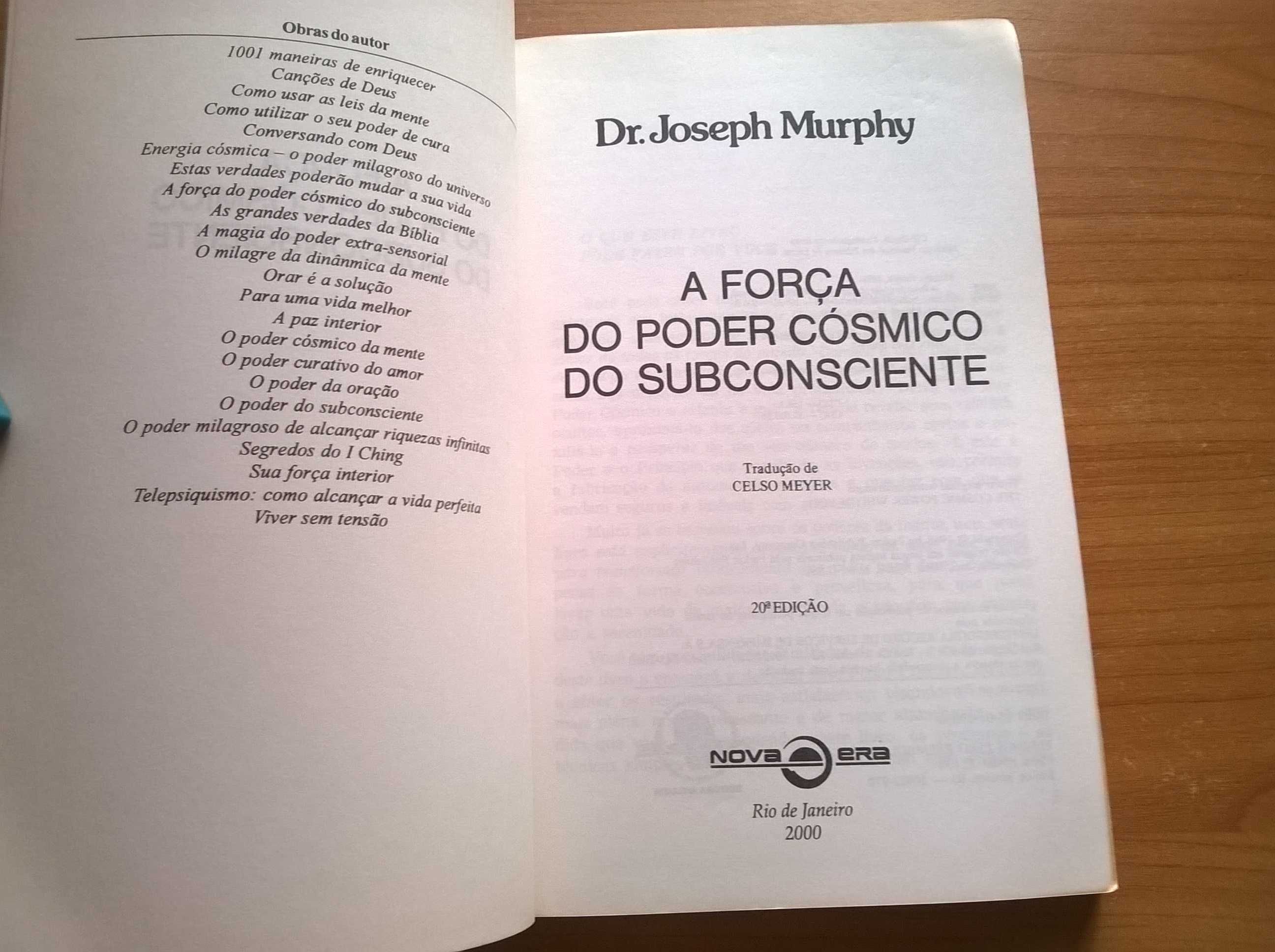 A Força do Poder Cósmico do Subconsciente - Joseph Murphy