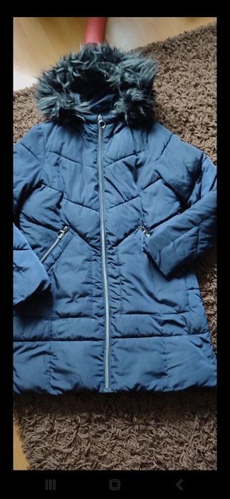 Granatowa kurtka  zimowa S-M