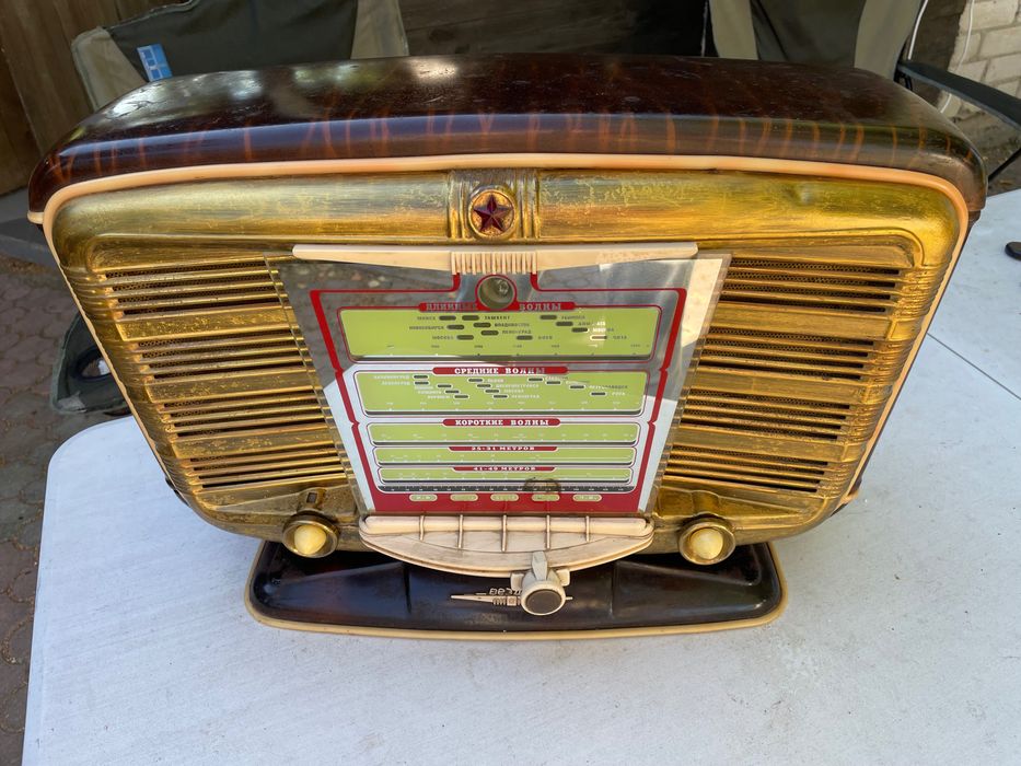 Звезда 54 винтажный ламповый радиоприемник радио