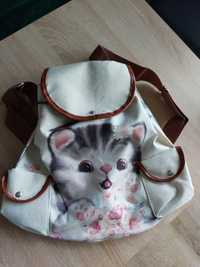 Plecak z kotkiem