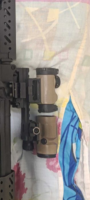 Обвіс буллпап автомата, каліматорний приціл, глушник 7.62