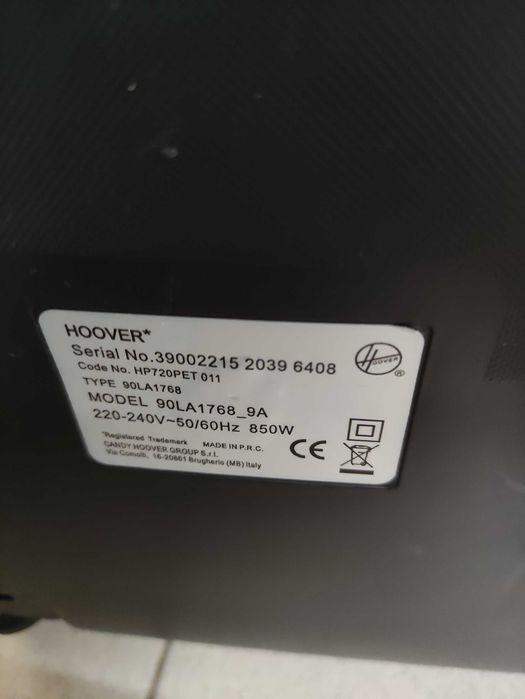 Aspirador sem saco Hoover H-Power 700 Pet / Animal Care - DP30