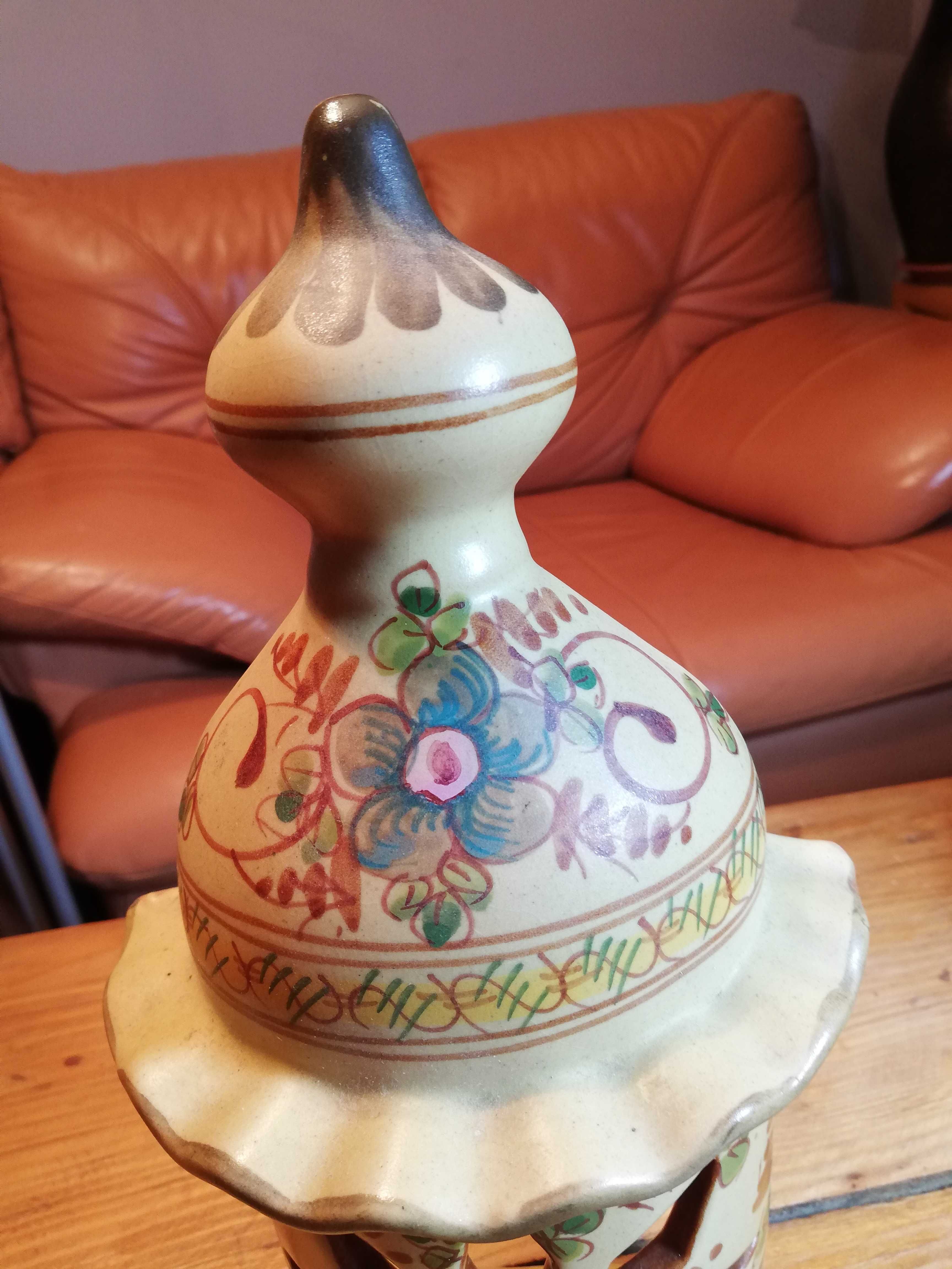 Ceramiczny kominek, latarenka lampka na świeczki elektryczne