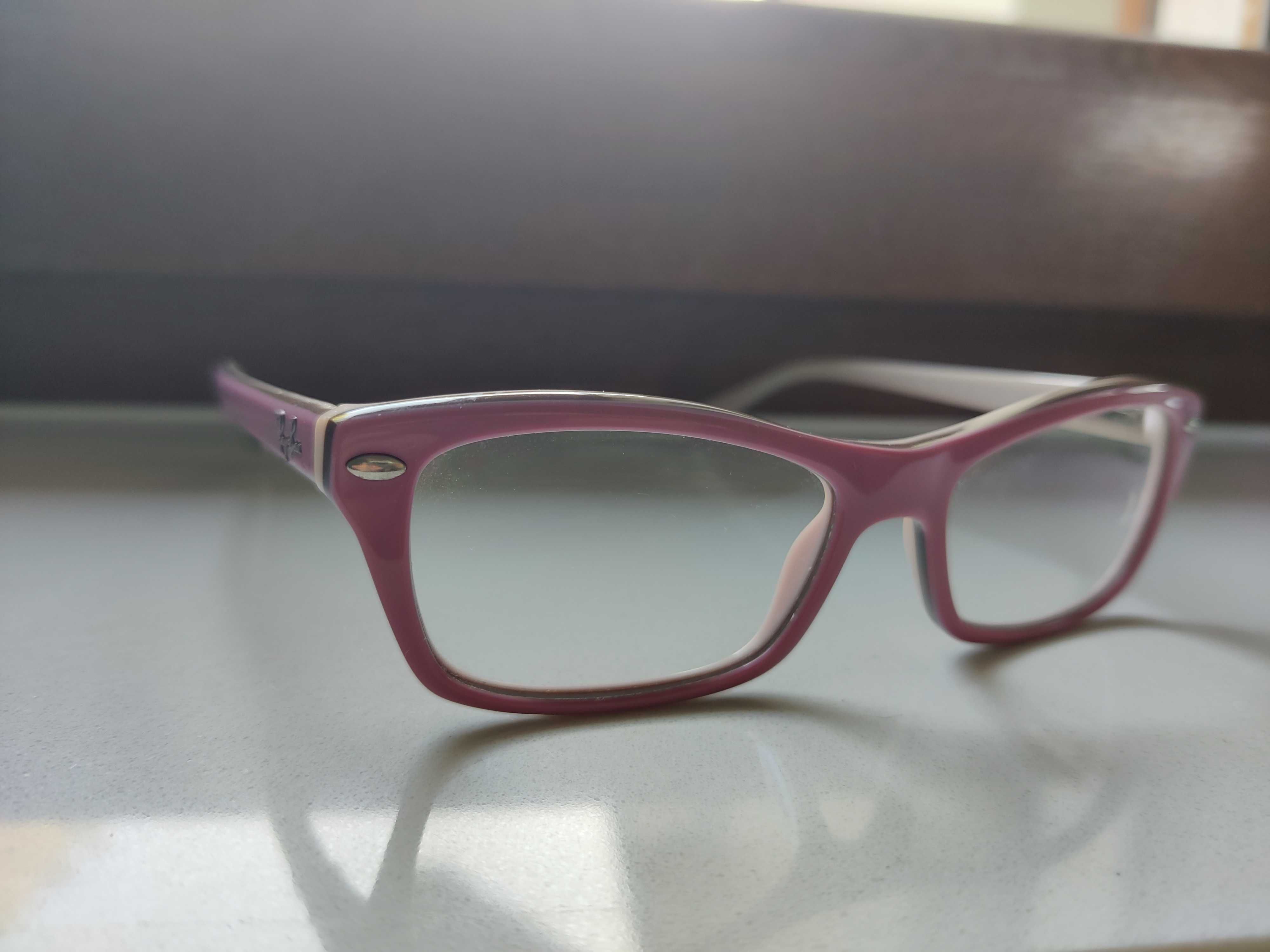 Okulary korekcyjne Ray ban dziecięce różowe