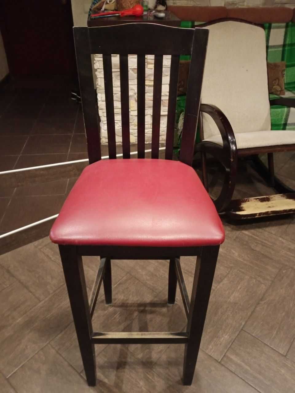 Барный деревянный стул 1200мм б/у 3 шт.