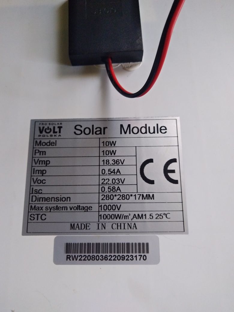 Sprzedam nowy panel solarny wraz z kontrolerem napięcia