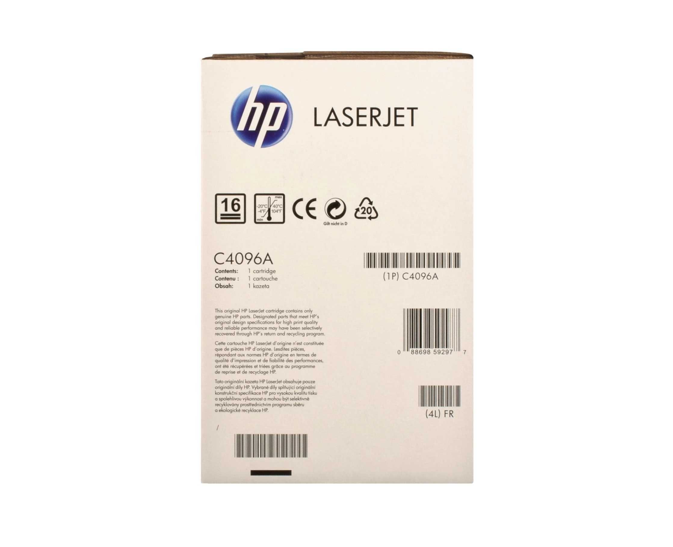 Новий Hewlett Packard картридж HP 96A C4096A, в коробці.