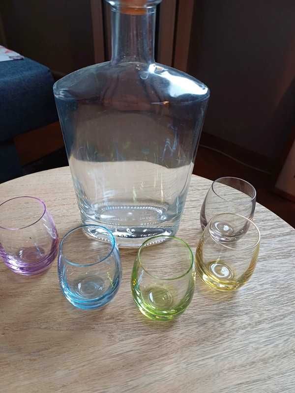 Karafka i 5 kieliszków Crystalex Bohemia