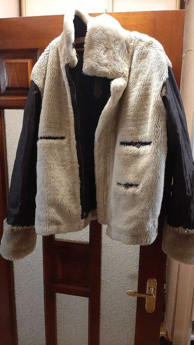 Дублянка чоловіча, куртка шкіряна зимова, дубльонка