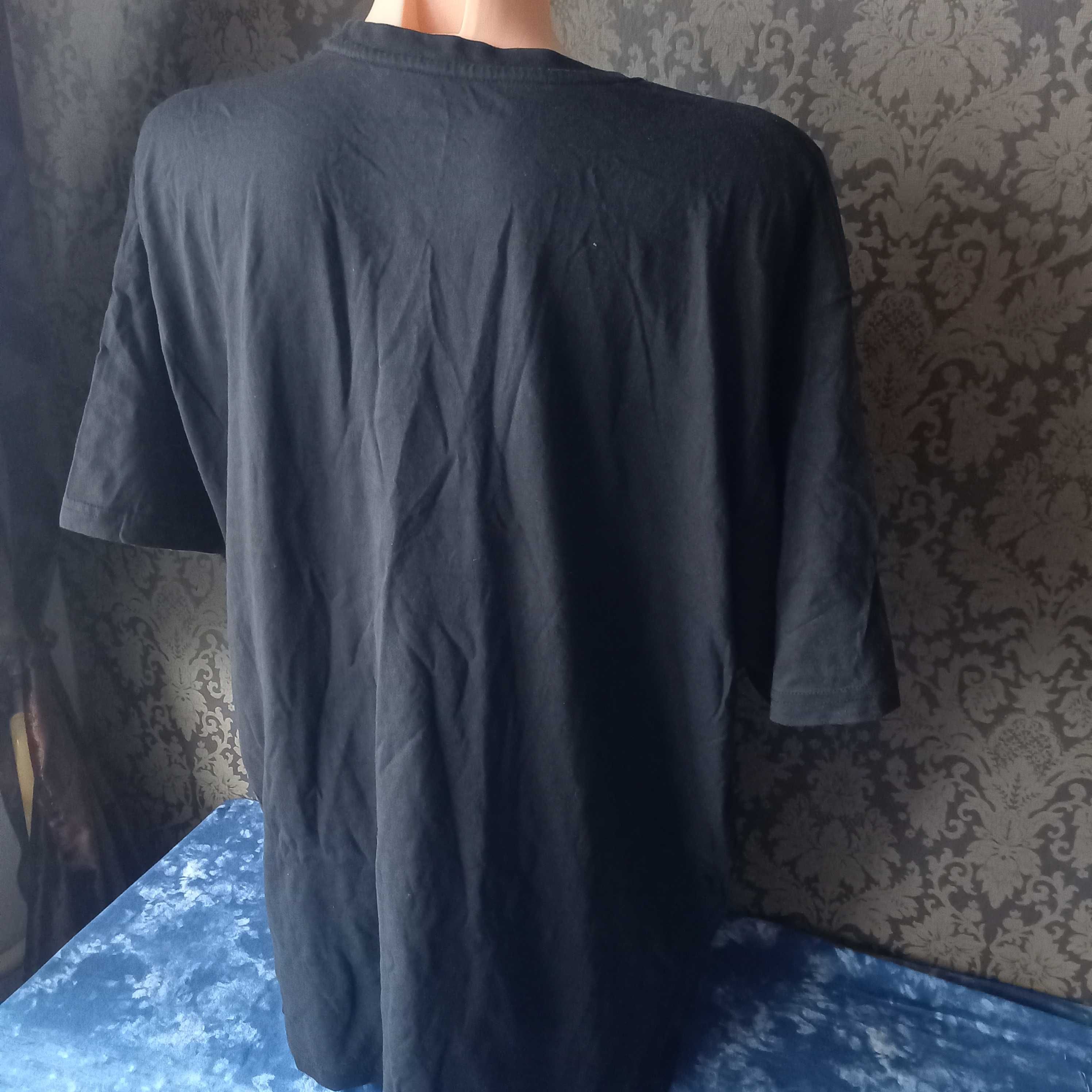 Czarny T-shirt meski xl