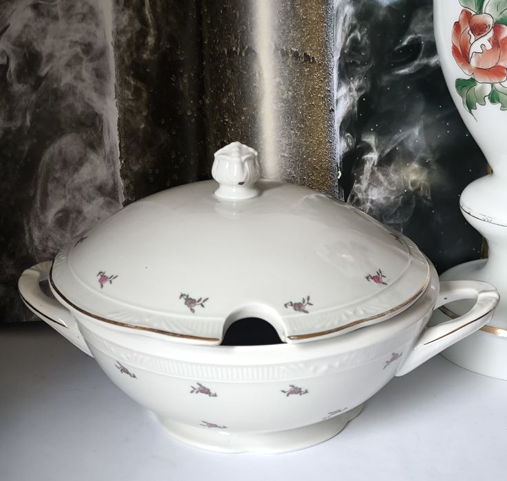 Serwis obiadowy Chodzież Szczecin róże piękna stara porcelana