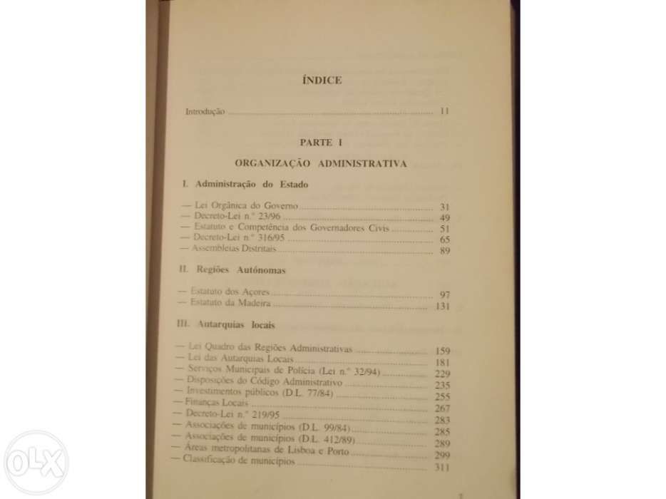 Legislação Administrativa