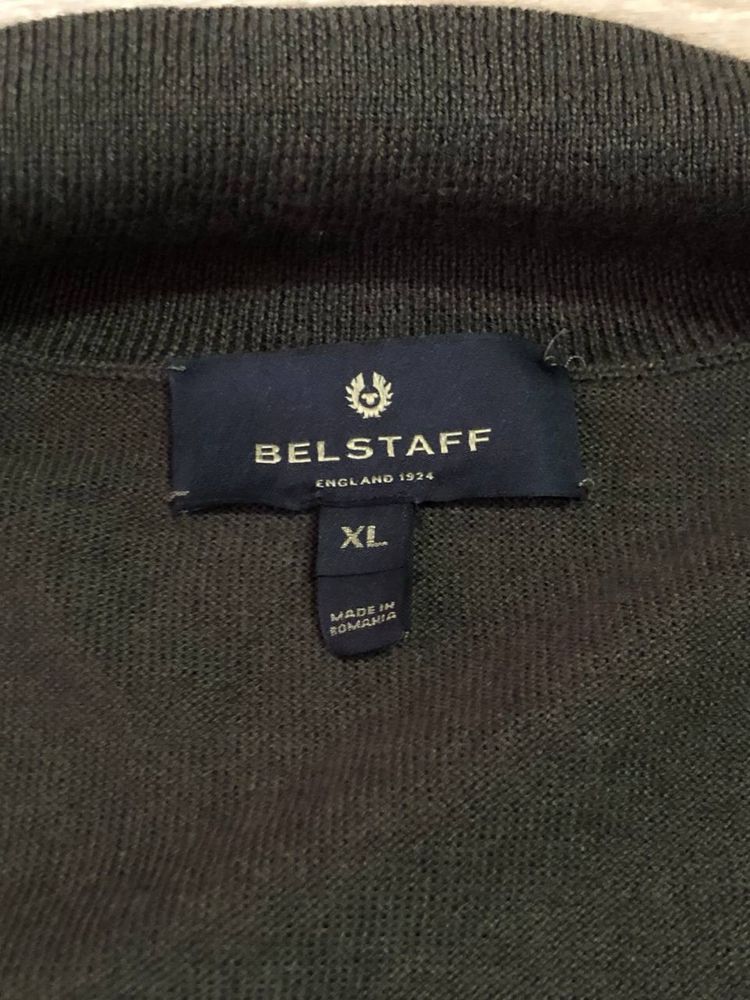 BELSTAFF New Kelby Zip Cardigan Salvia чоловічий светр кардиган