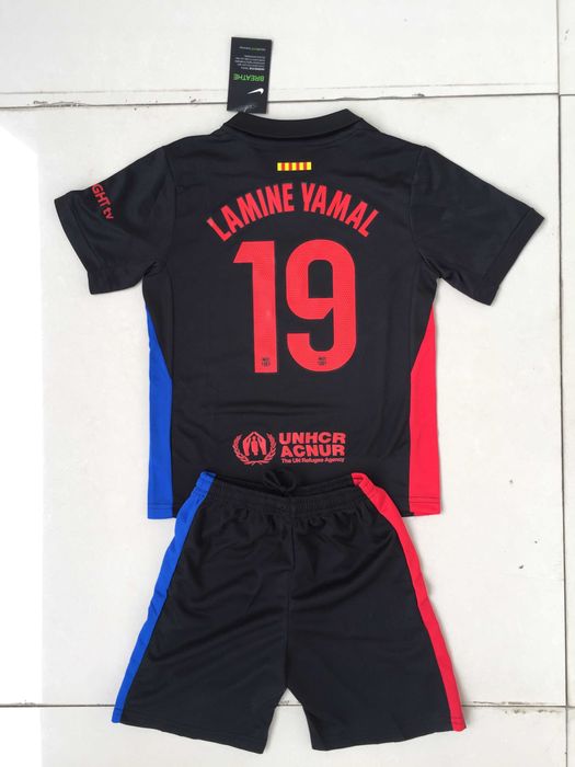 Koszulka Barcelona - Komplet dziecięcy-Lamine Yamal-wyjazdowa-R.26