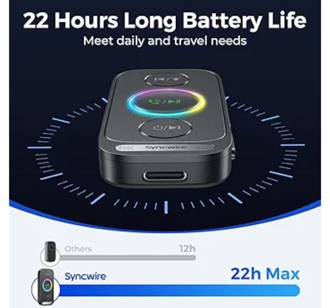 Syncwire Odbiornik Bluetooth 5.4 do samochodu