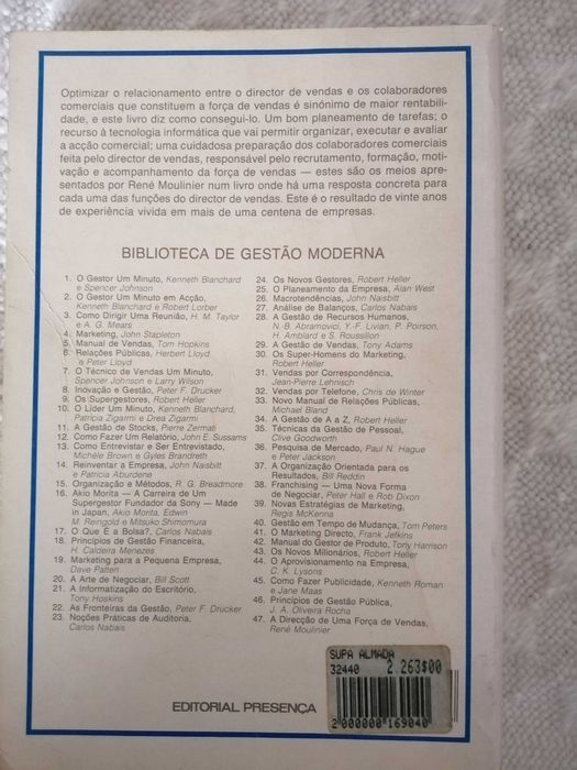 A Direcção de Uma Força de Vendas (René Moulinier)