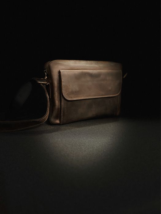 Чоловіча шкіряна сумка мужская кожаная на подарок мужчине сумки кожа