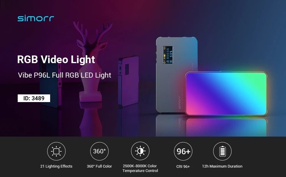 SmallRig Vibe P96L RGB LED накамерне світло відео фото Simorr