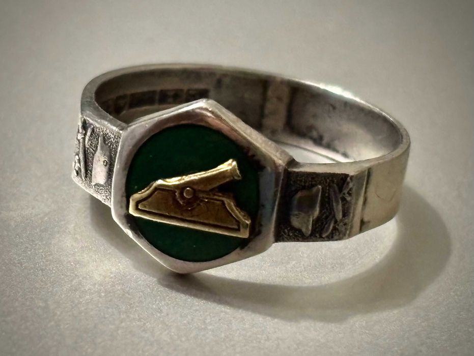 Sygnet wojskowy, srebro, Finlandia 1965, rozmiar 27