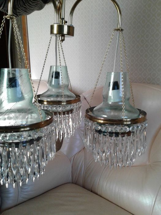 Люстра хрустальная Чехия без деффектов чистая