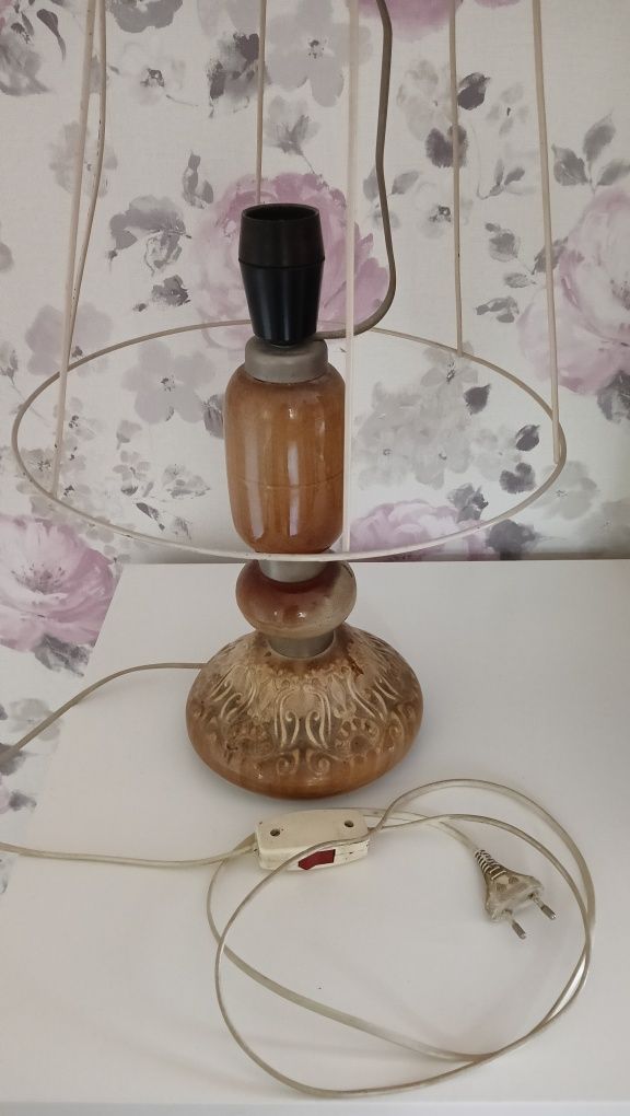 Stara lampa stołowa Polam Wieliczka