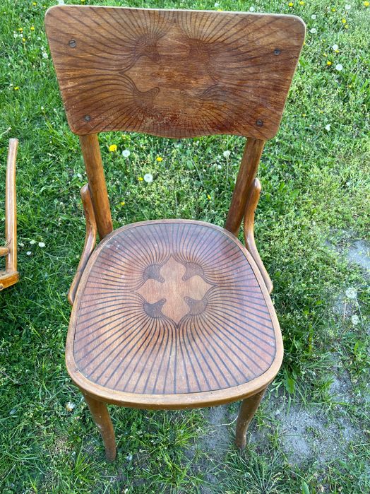 Stare krzesło gięte komplet 2 sztuki